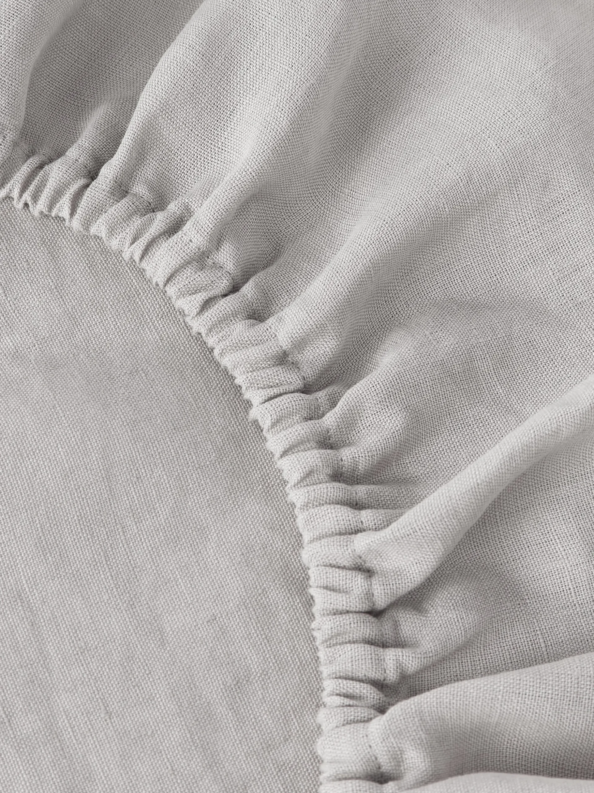 Lenzuolo con angoli topper in lino lavato Airy
