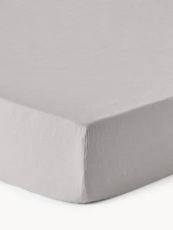 Lenzuolo con angoli topper in lino lavato Airy