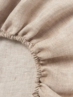 Lenzuolo con angoli topper in lino Linna