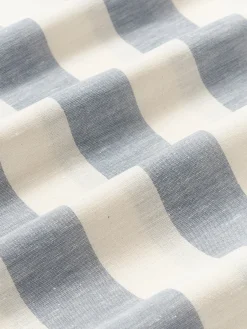 Lenzuolo in misto lino e cotone con volant Posie