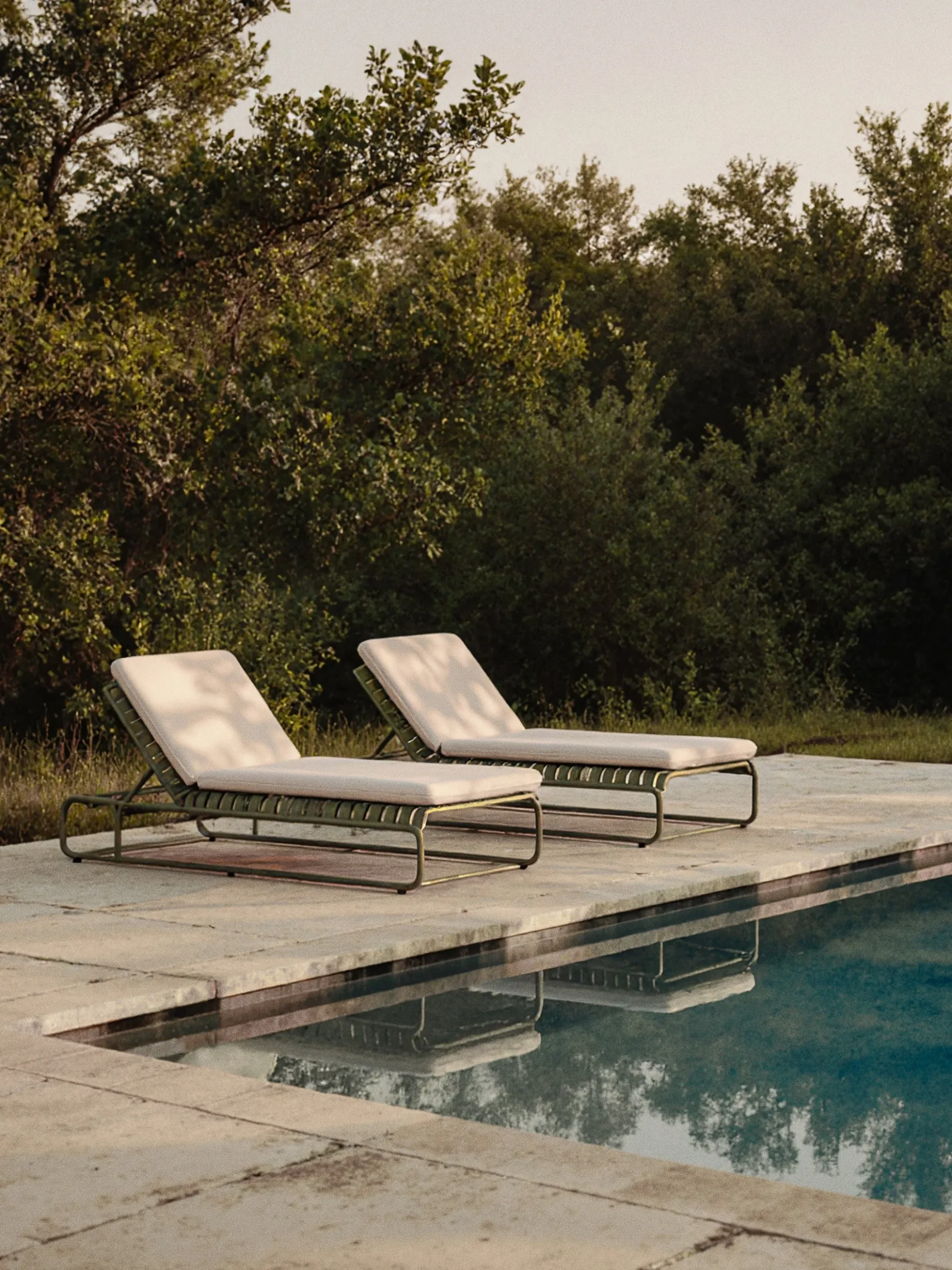 Lettino da giardino Caio