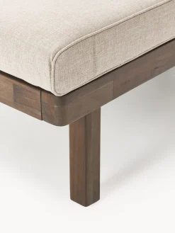 Lettino da giardino in legno di acacia Lu