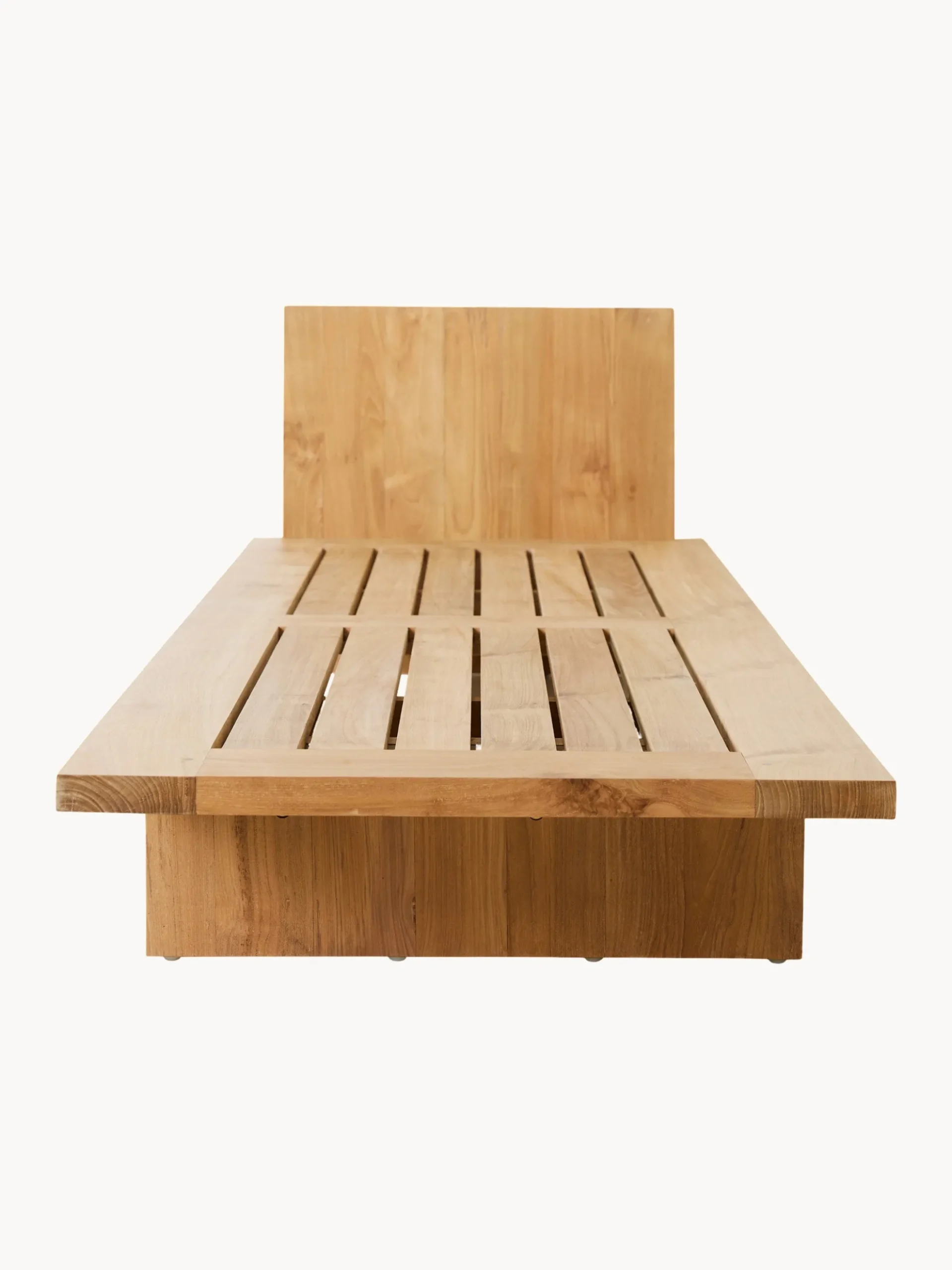 Lettino da giardino in legno di teak Chalkstripe