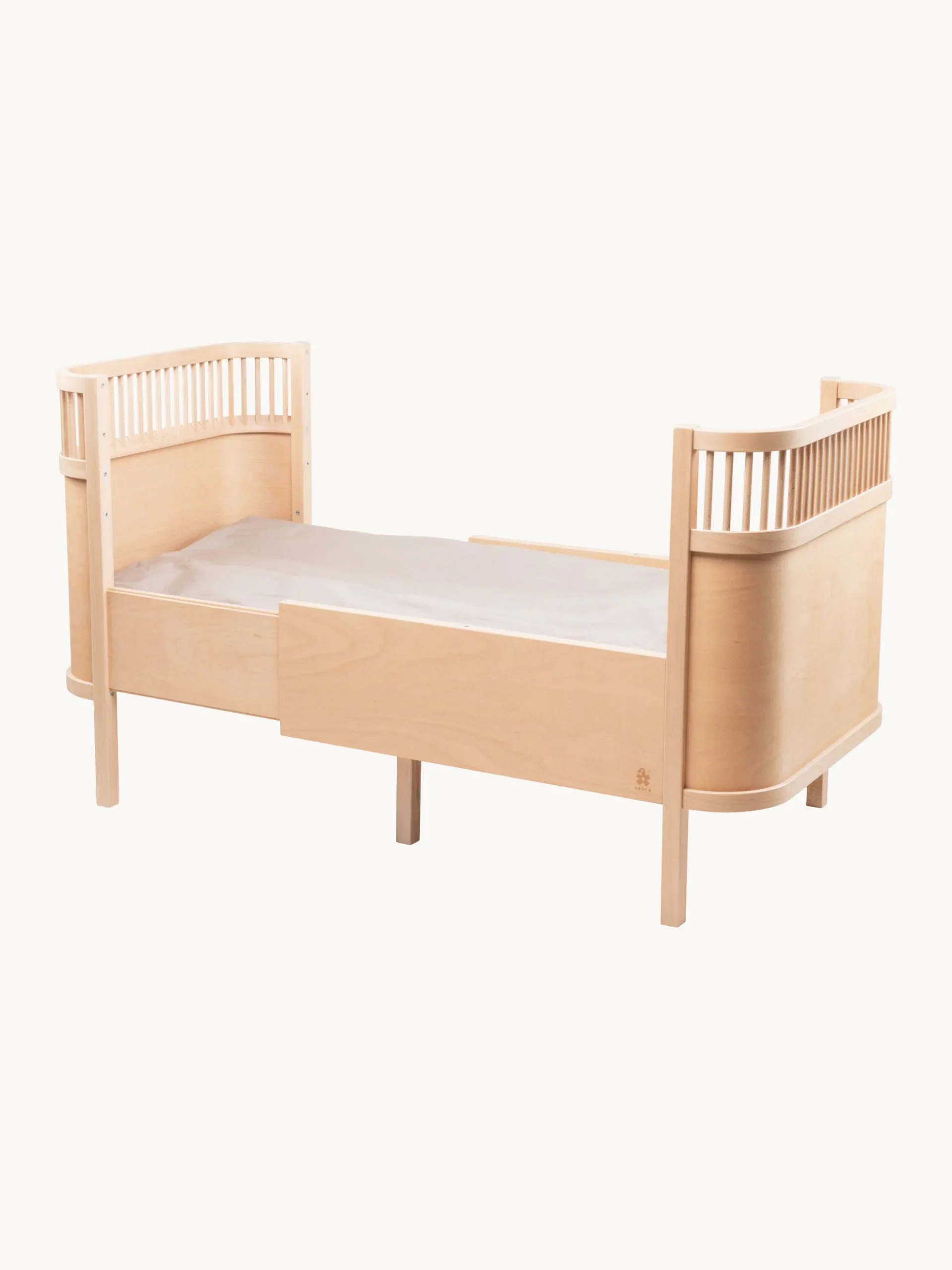 Lettino estensibile in faggio Baby & Jr., 70 x 110/150 cm