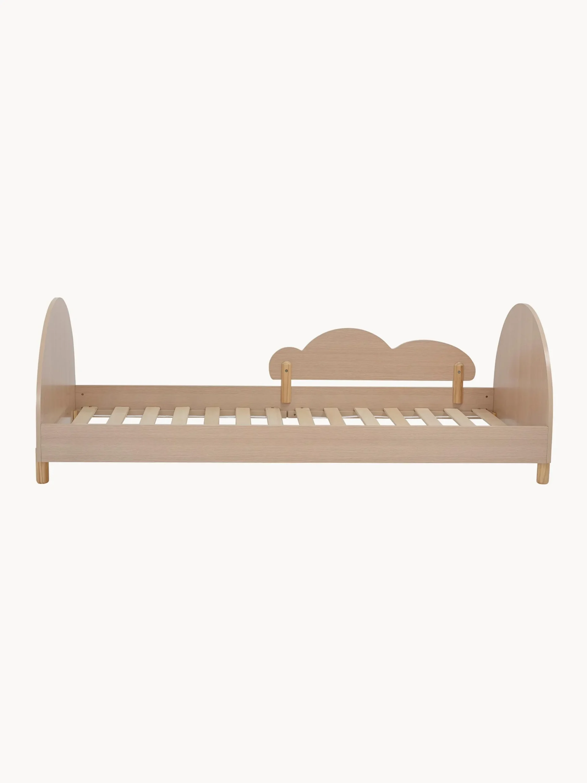 Lettino in legno per bambini con spondine rimovibili Charli, 90 x 200 cm