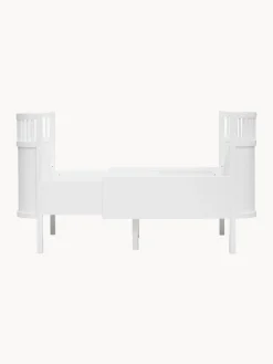 Lettino per bambini allungabile in legno di betulla Baby & Jr., 70 x 110/150 cm