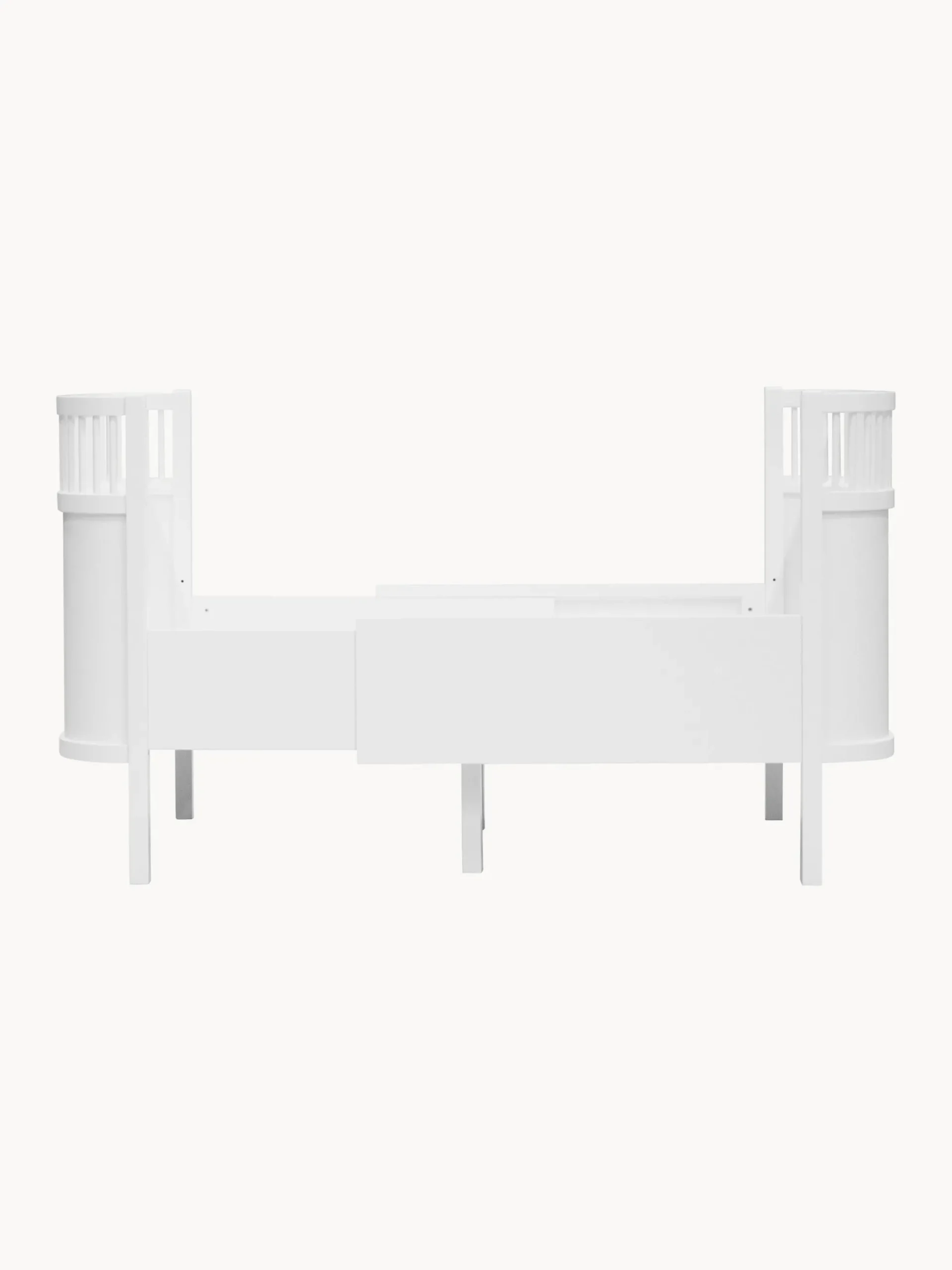 Lettino per bambini allungabile in legno di betulla Baby & Jr., 70 x 110/150 cm