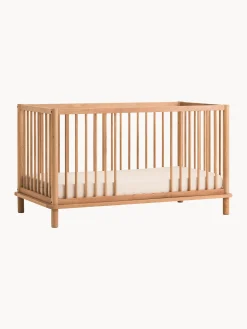 Lettino per bambini regolabile in altezza in legno di quercia Latitude, 70 x 140 cm
