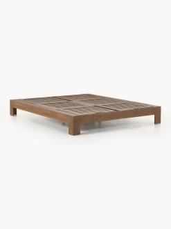 Lettino prendisole da giardino in legno di acacia doppio Joshua
