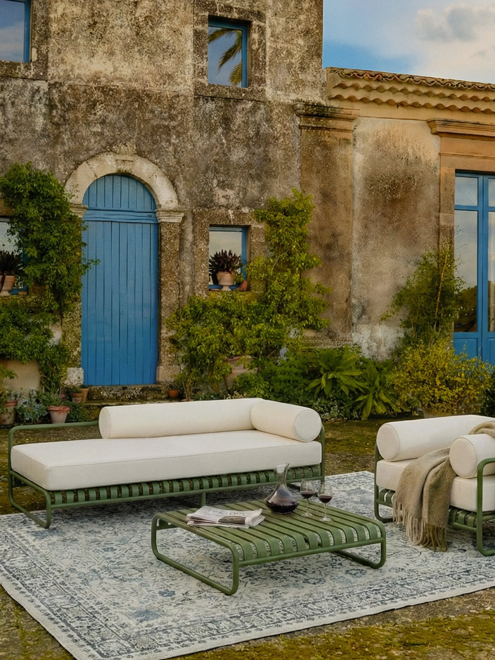 Lettino da giardino Caio