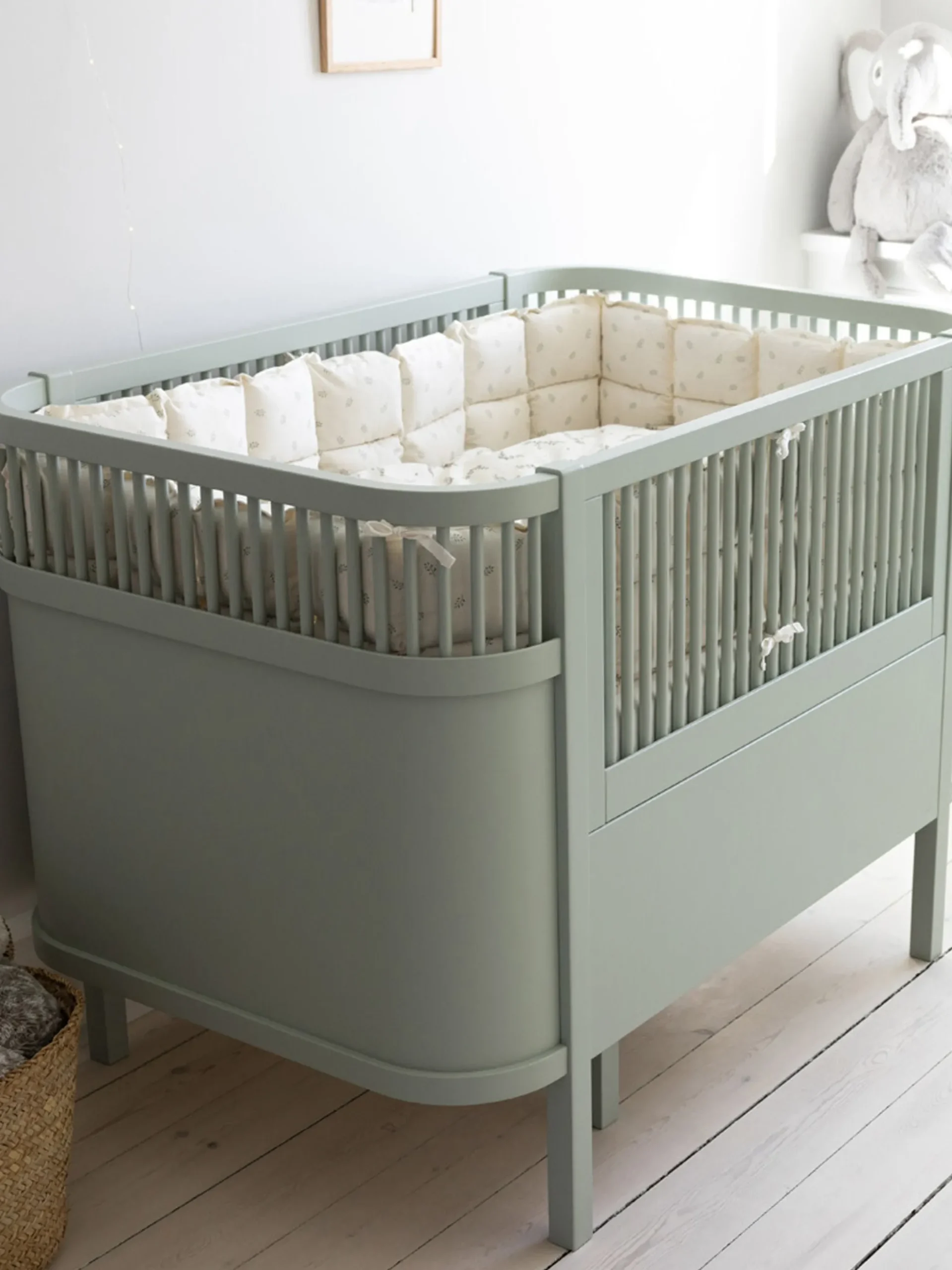 Lettino estensibile in faggio Baby & Jr., 70 x 110/150 cm