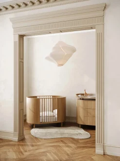Lettino per bambini fatto a mano regolabile in altezza Kai, 70 x 120 cm
