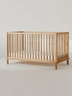 Lettino per bambini regolabile in altezza in legno di quercia Latitude, 70 x 140 cm
