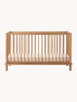 Lettino per bambini regolabile in altezza in legno di quercia Latitude, 70 x 140 cm