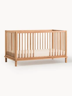 Lettino per bambini regolabile in altezza in legno di quercia Latitude, 70 x 140 cm