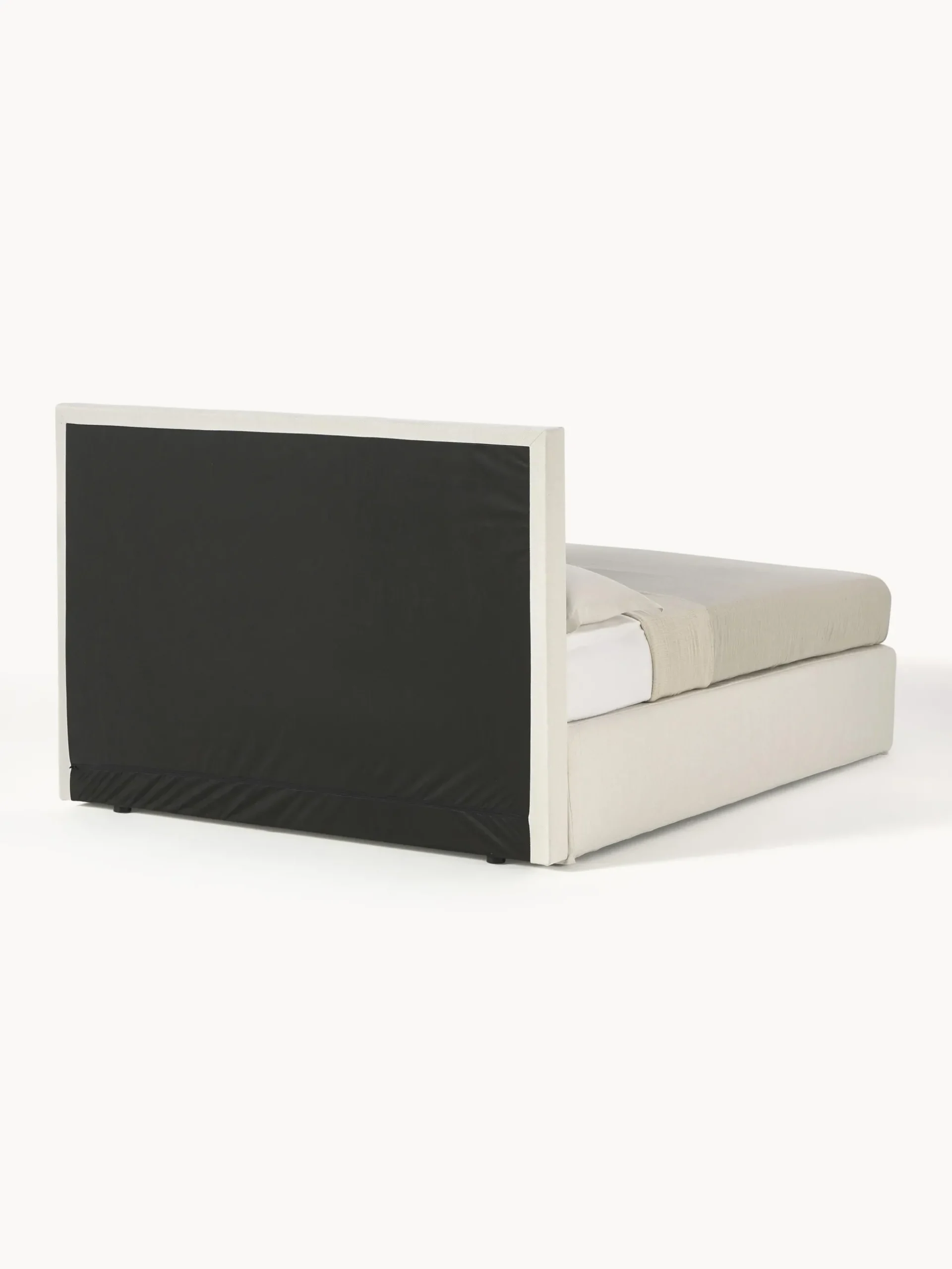 Letto boxspring bianco a molle Eliza
