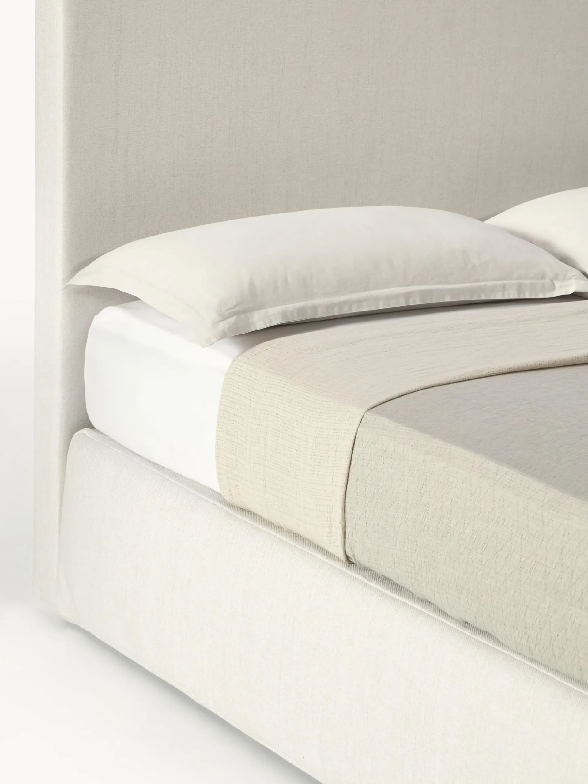 Letto boxspring bianco a molle Eliza