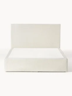 Letto boxspring bianco a molle Eliza