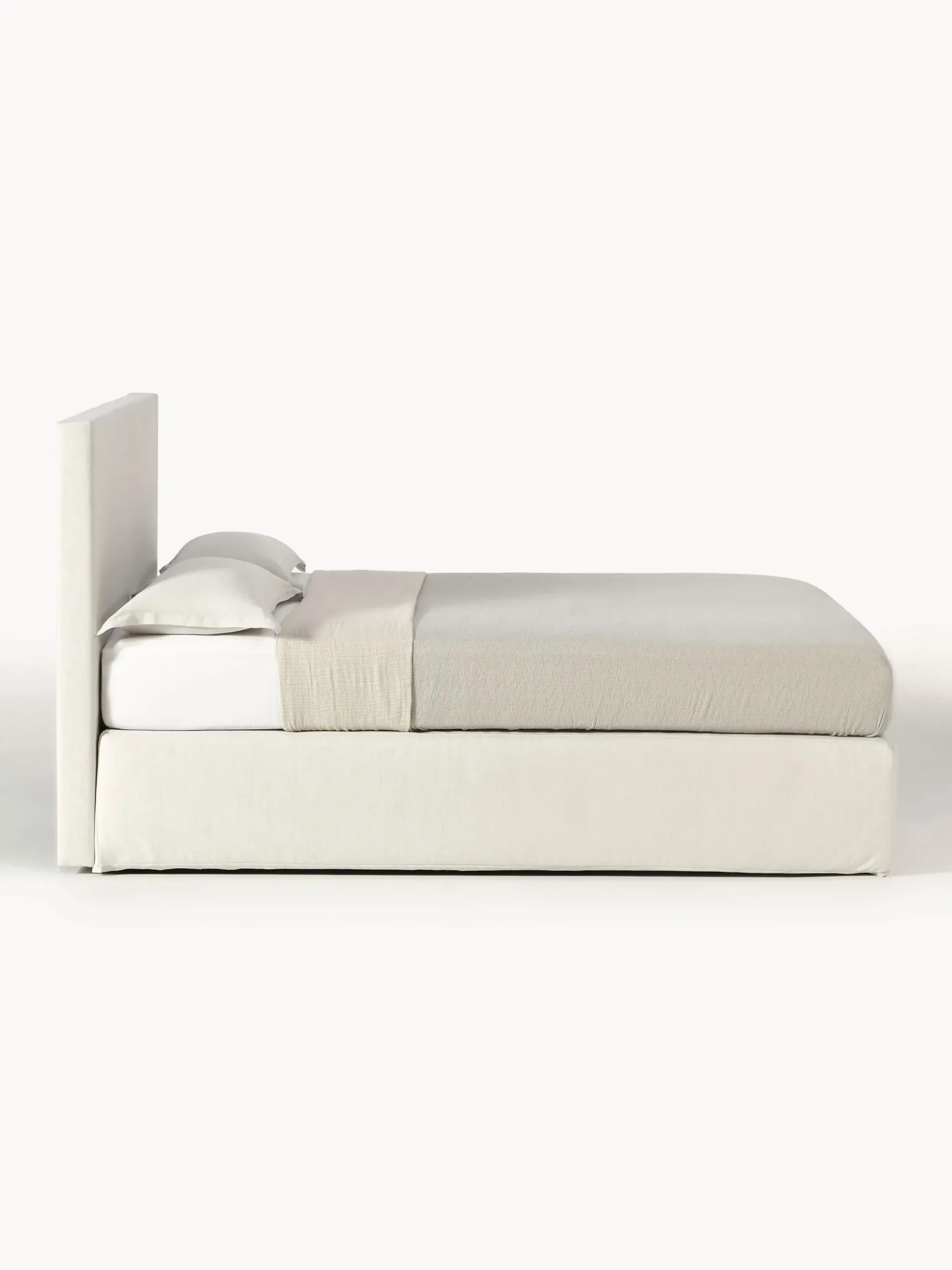 Letto boxspring bianco a molle Eliza