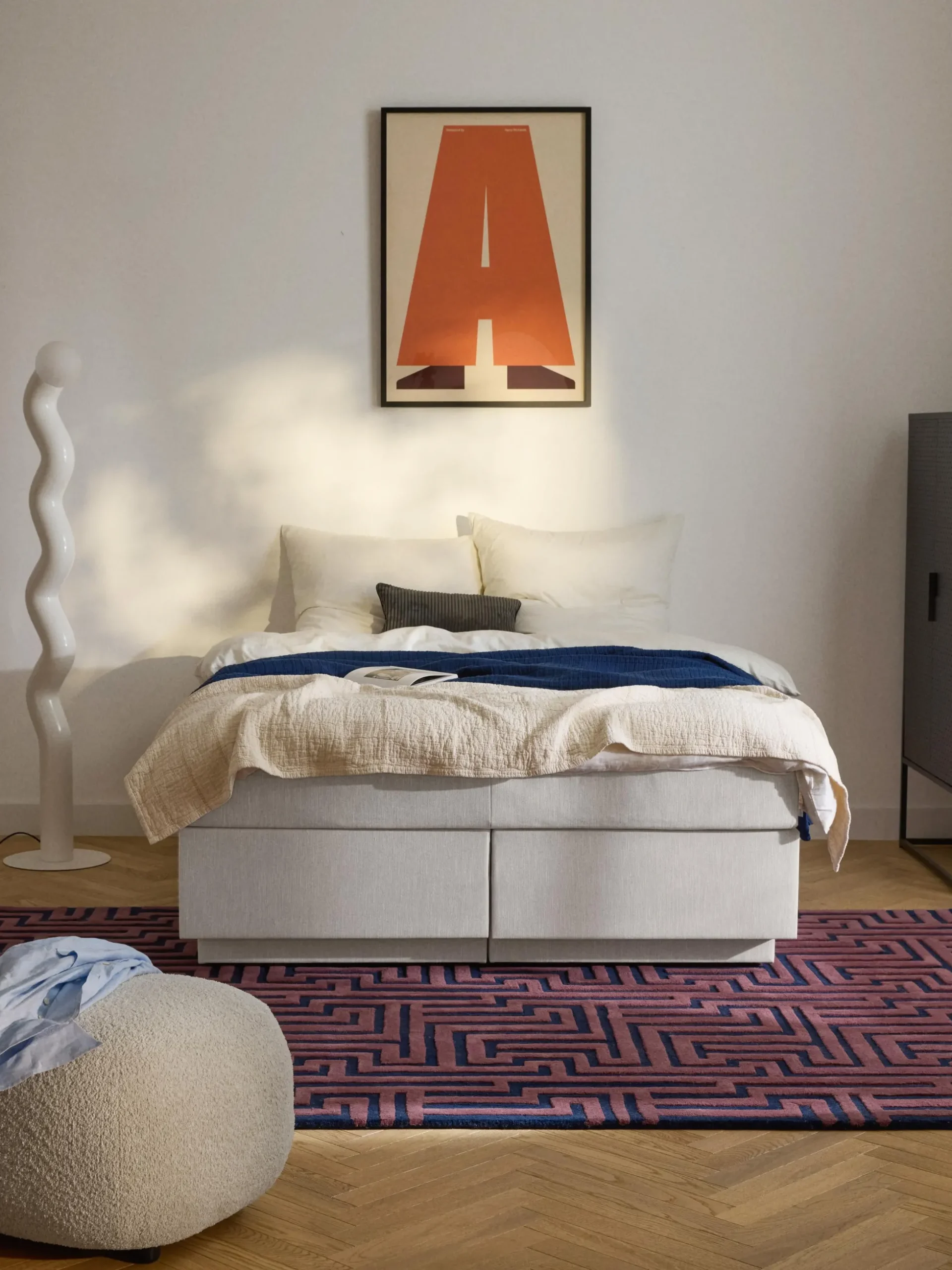 Letto boxspring con contenitore Enya