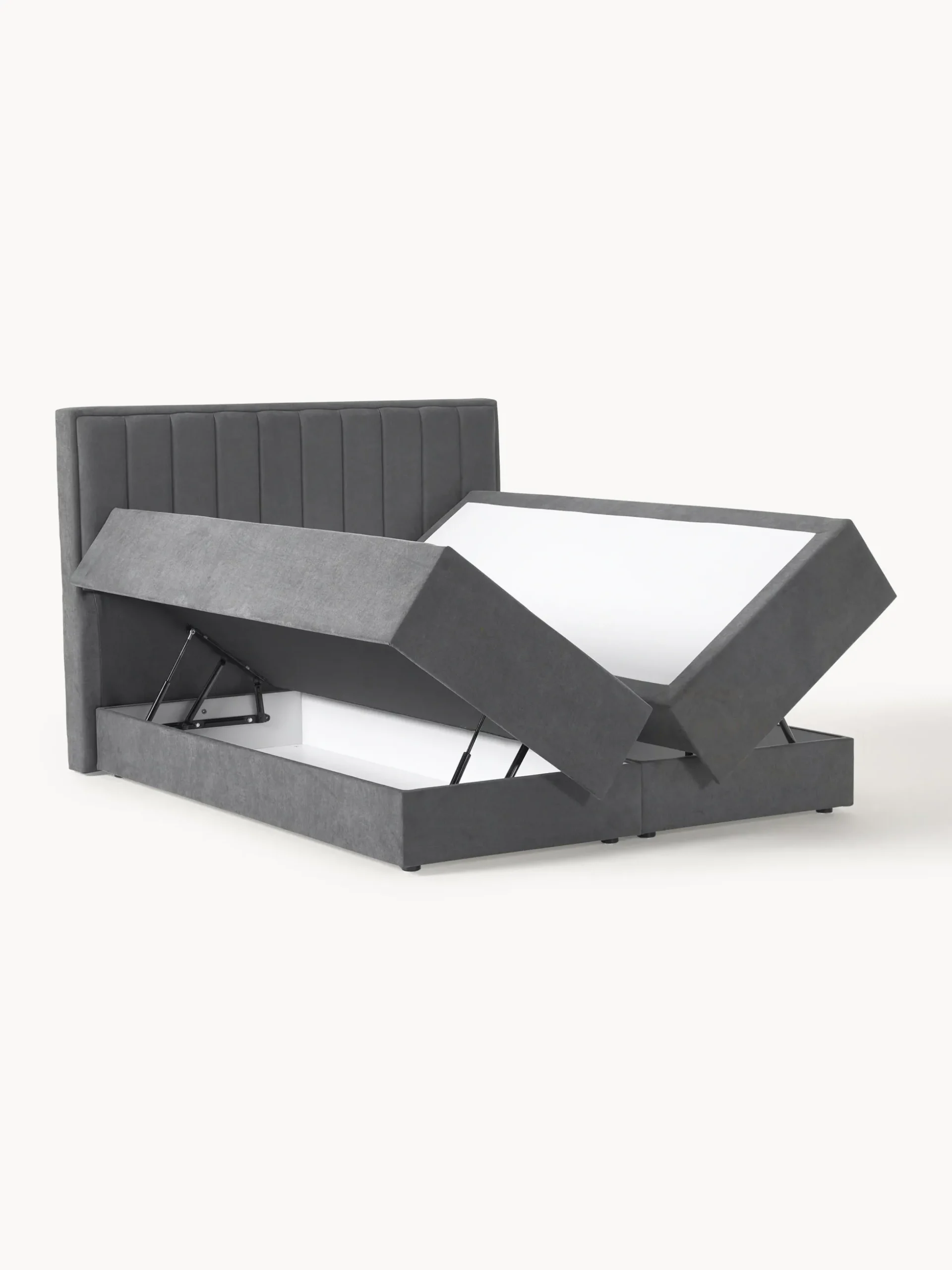 Letto boxspring con contenitore Livia