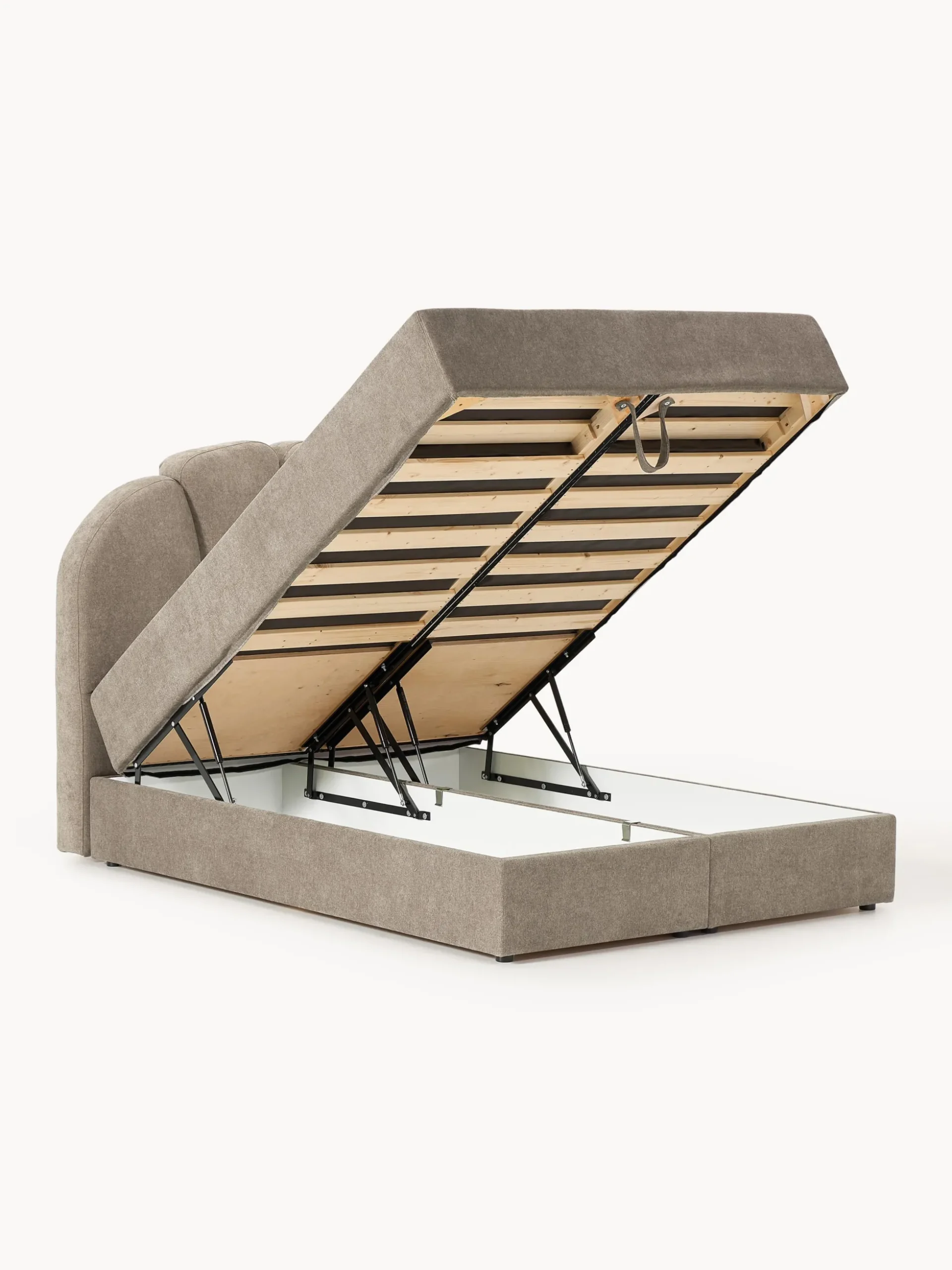 Letto boxspring con vano contenitore Romia