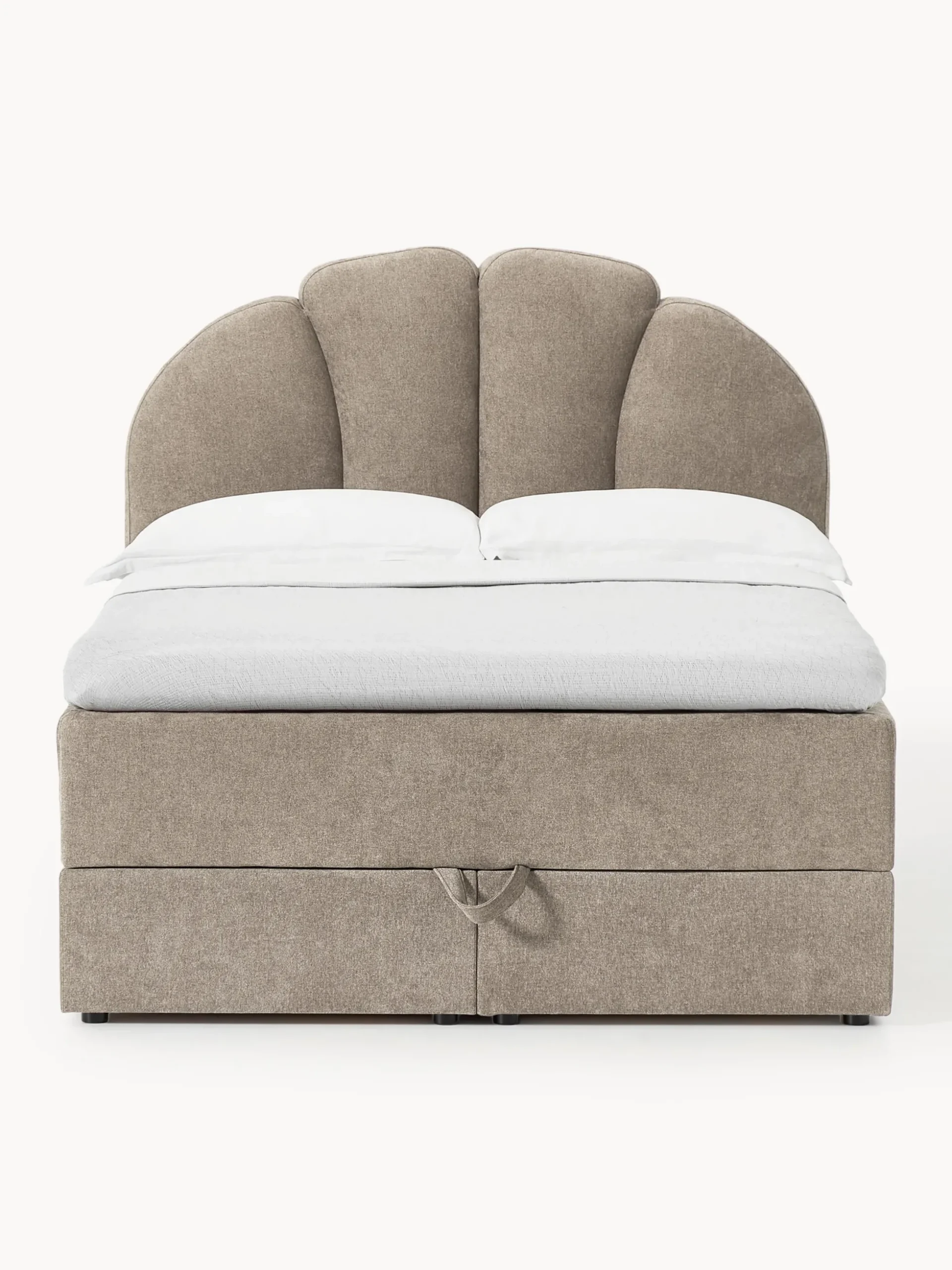 Letto boxspring con vano contenitore Romia