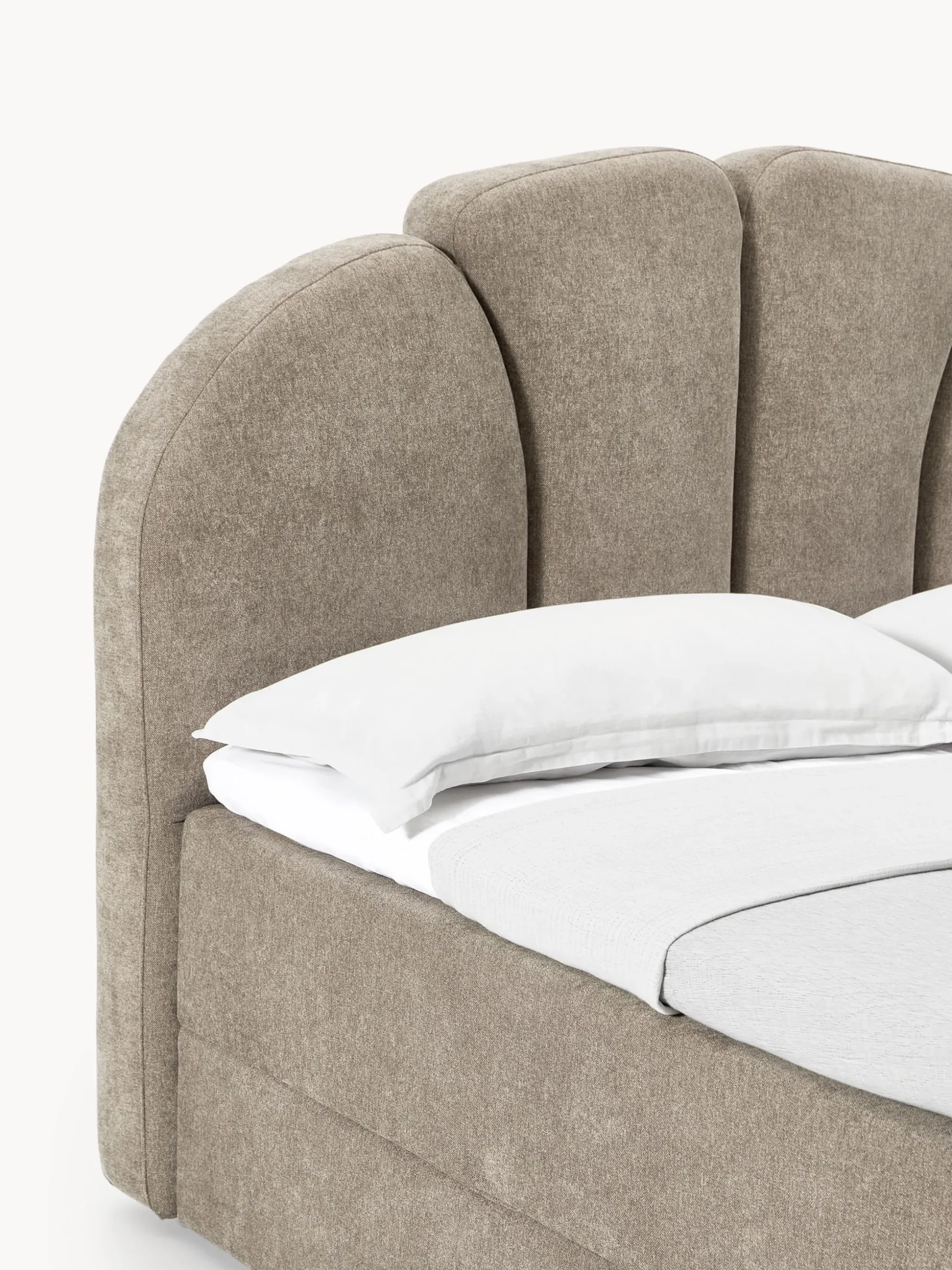 Letto boxspring con vano contenitore Romia