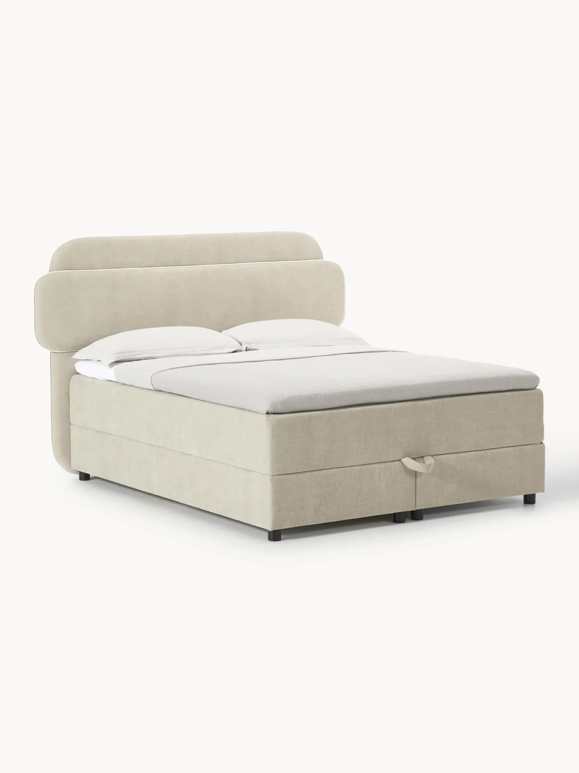 Letto boxspring con vano contenitore Enrica