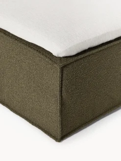 Letto boxspring in bouclé Lennon
