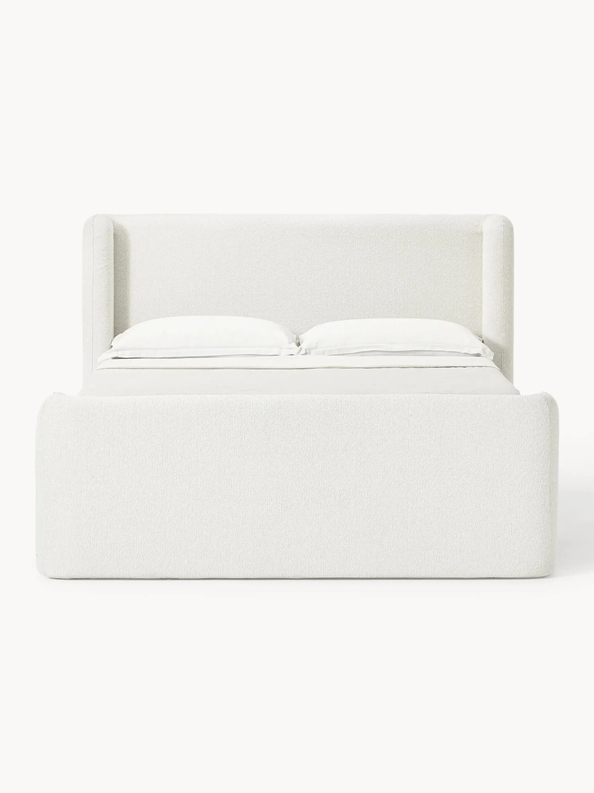 Letto boxspring in bouclé Perla