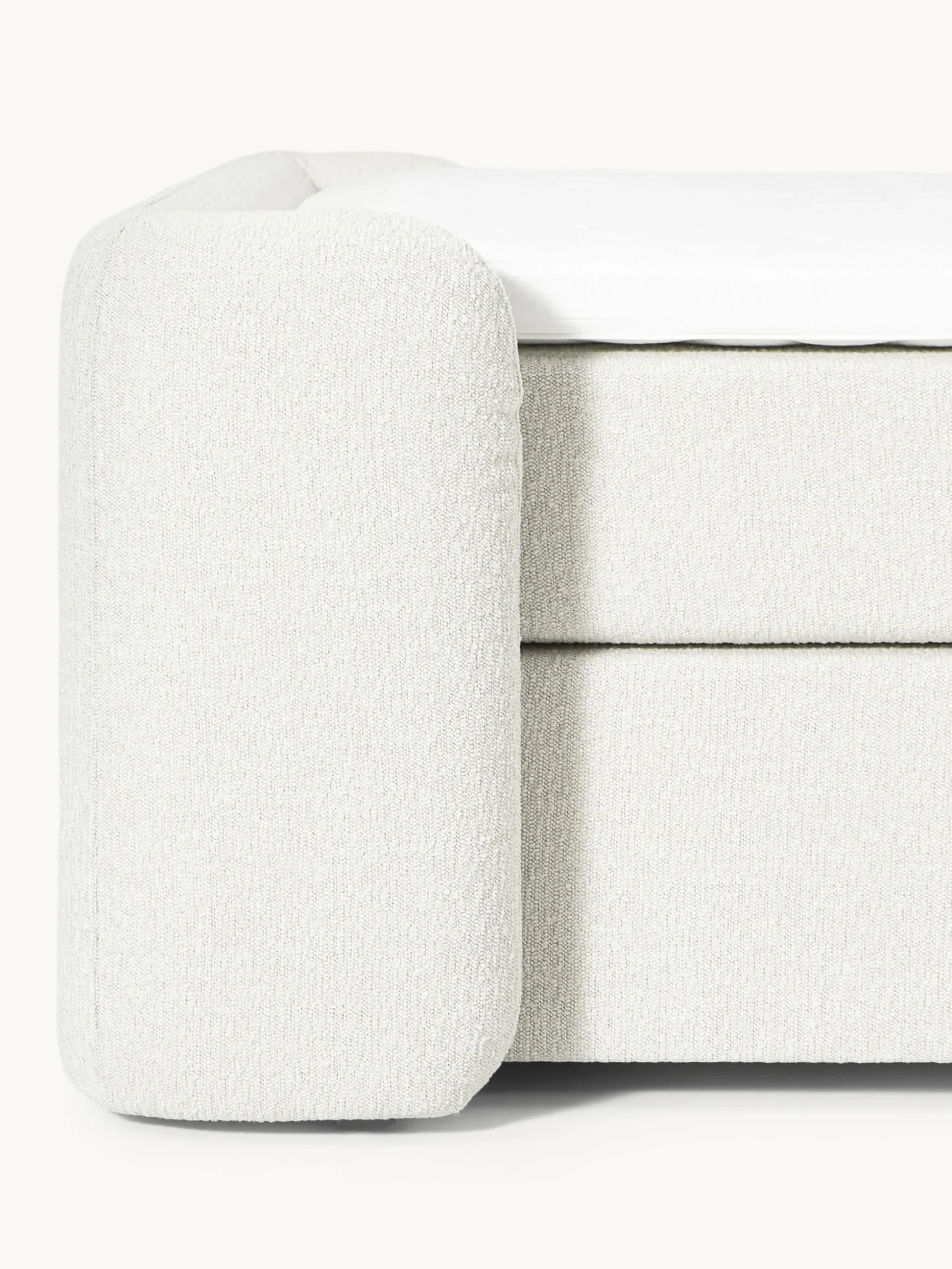 Letto boxspring in bouclé Perla