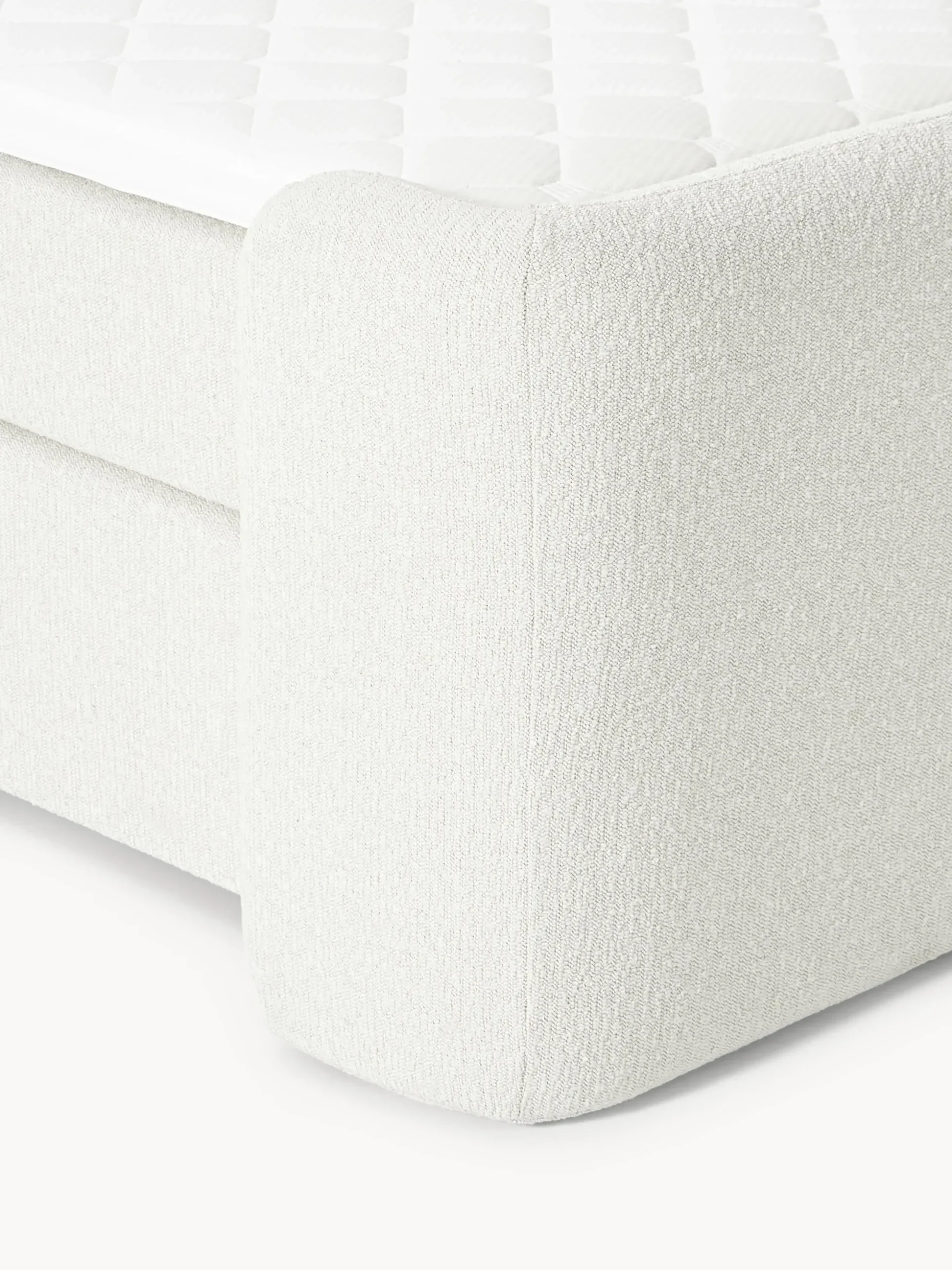 Letto boxspring in bouclé Perla