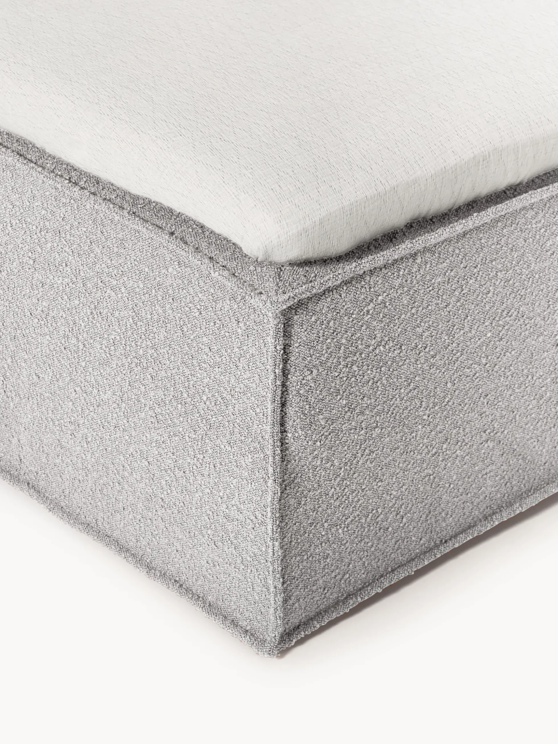 Letto boxspring in bouclé Lennon