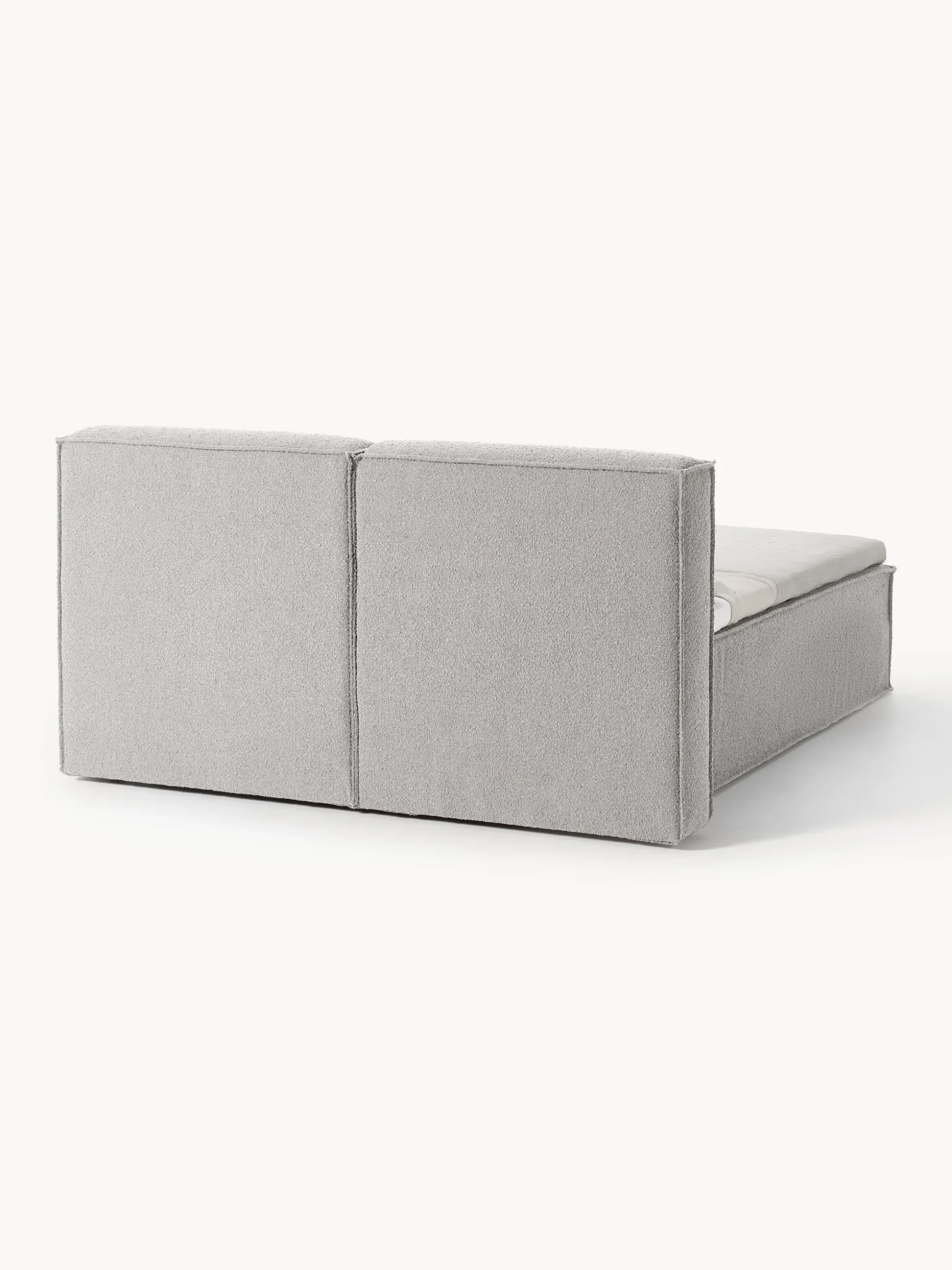 Letto boxspring in bouclé Lennon