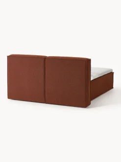 Letto boxspring in bouclé Lennon