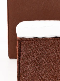 Letto boxspring in bouclé Lennon