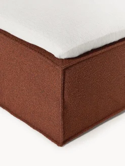 Letto boxspring in bouclé Lennon