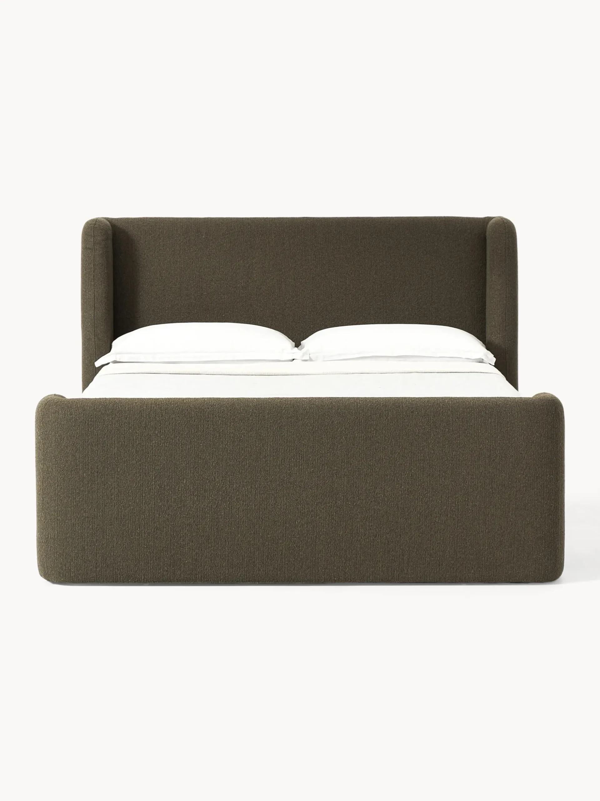 Letto boxspring in bouclé Perla