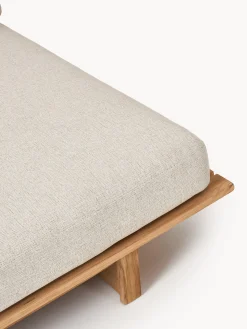 Letto da giardino in legno di teak doppio Eiko