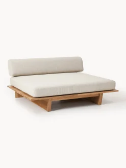 Letto da giardino in legno di teak doppio Eiko