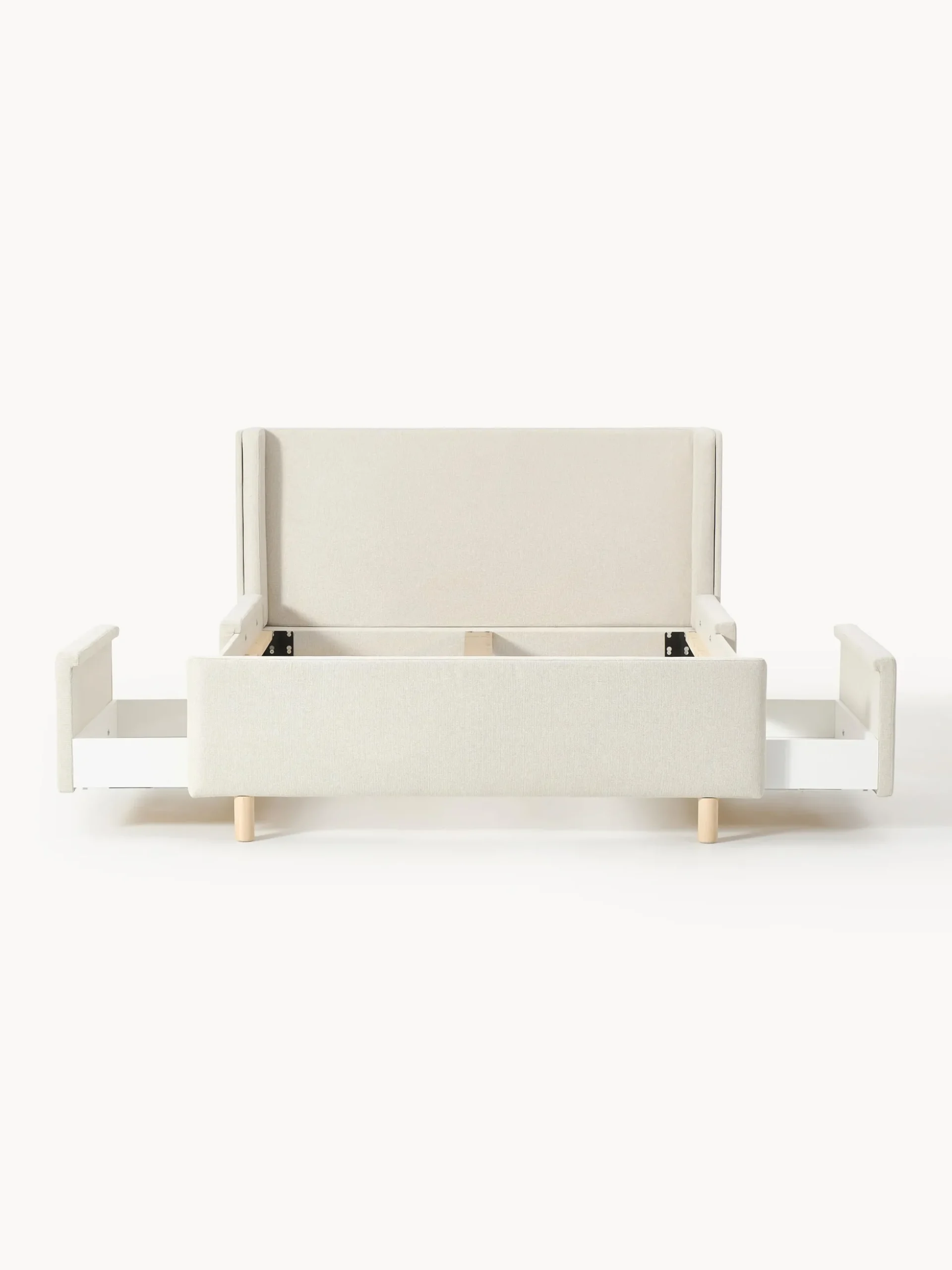 Letto imbottito con cassetti Arche