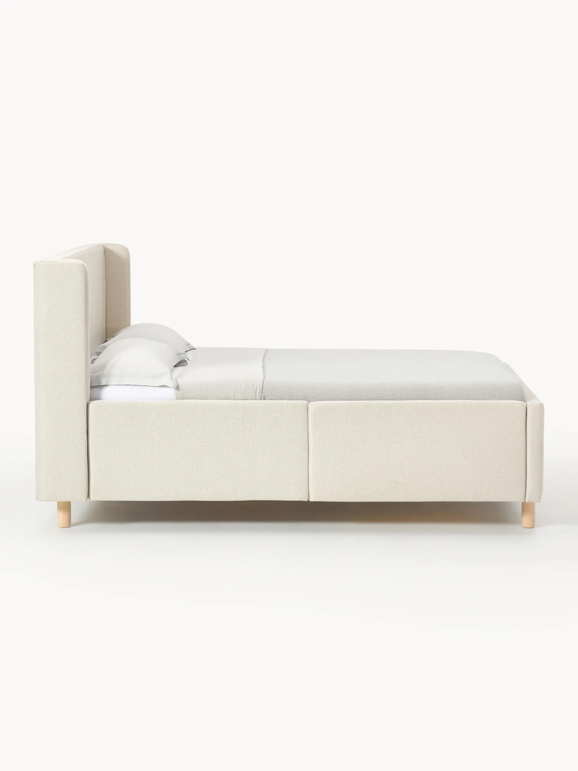 Letto imbottito con cassetti Arche