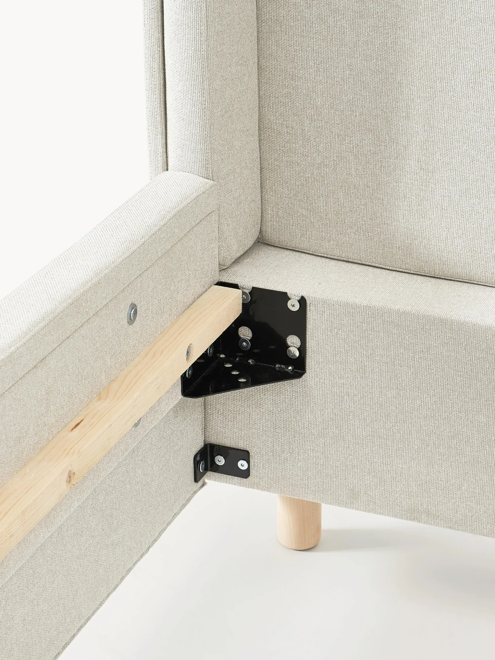 Letto imbottito con cassetti Arche