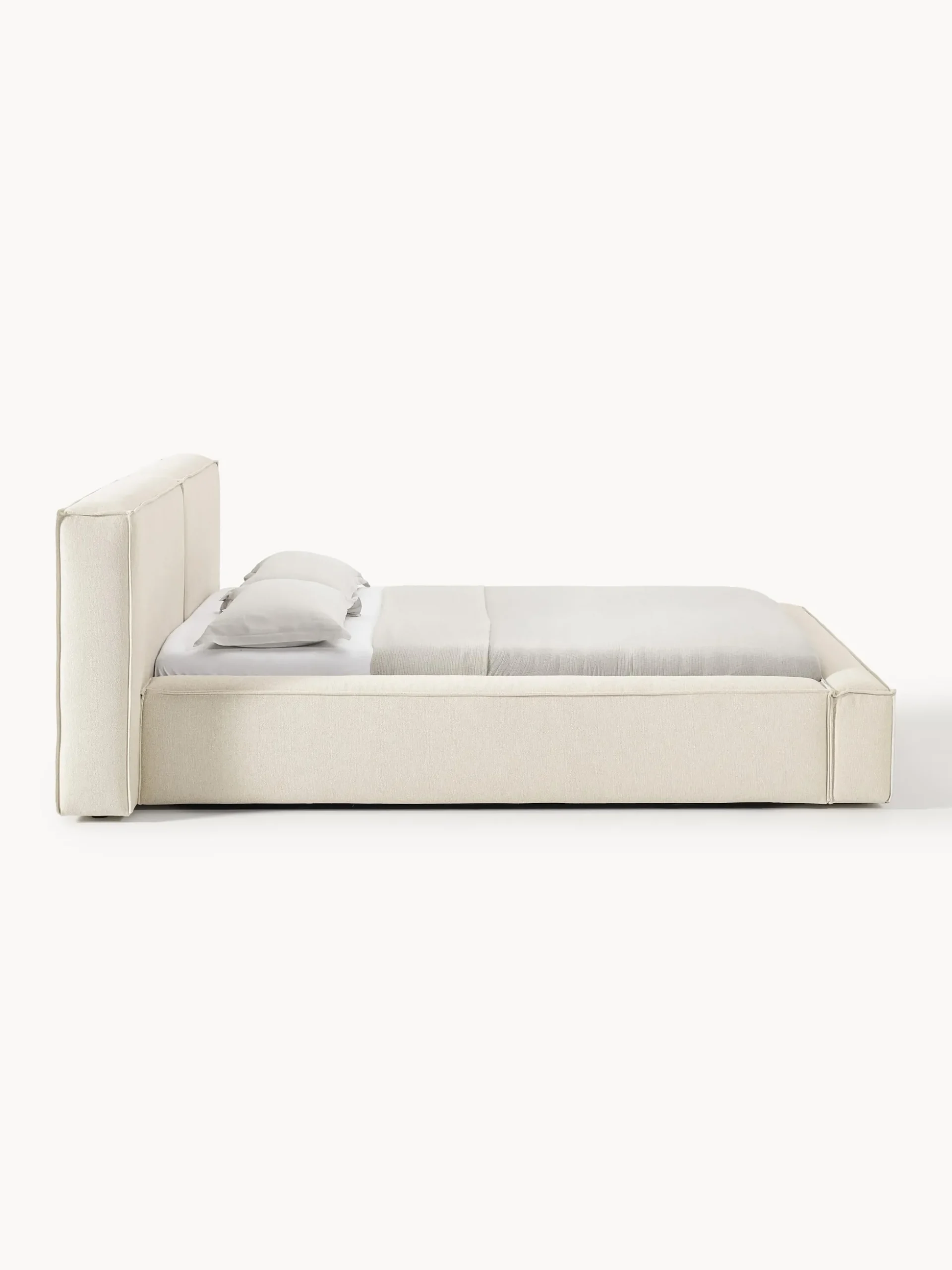 Letto imbottito con contenitore Lennon