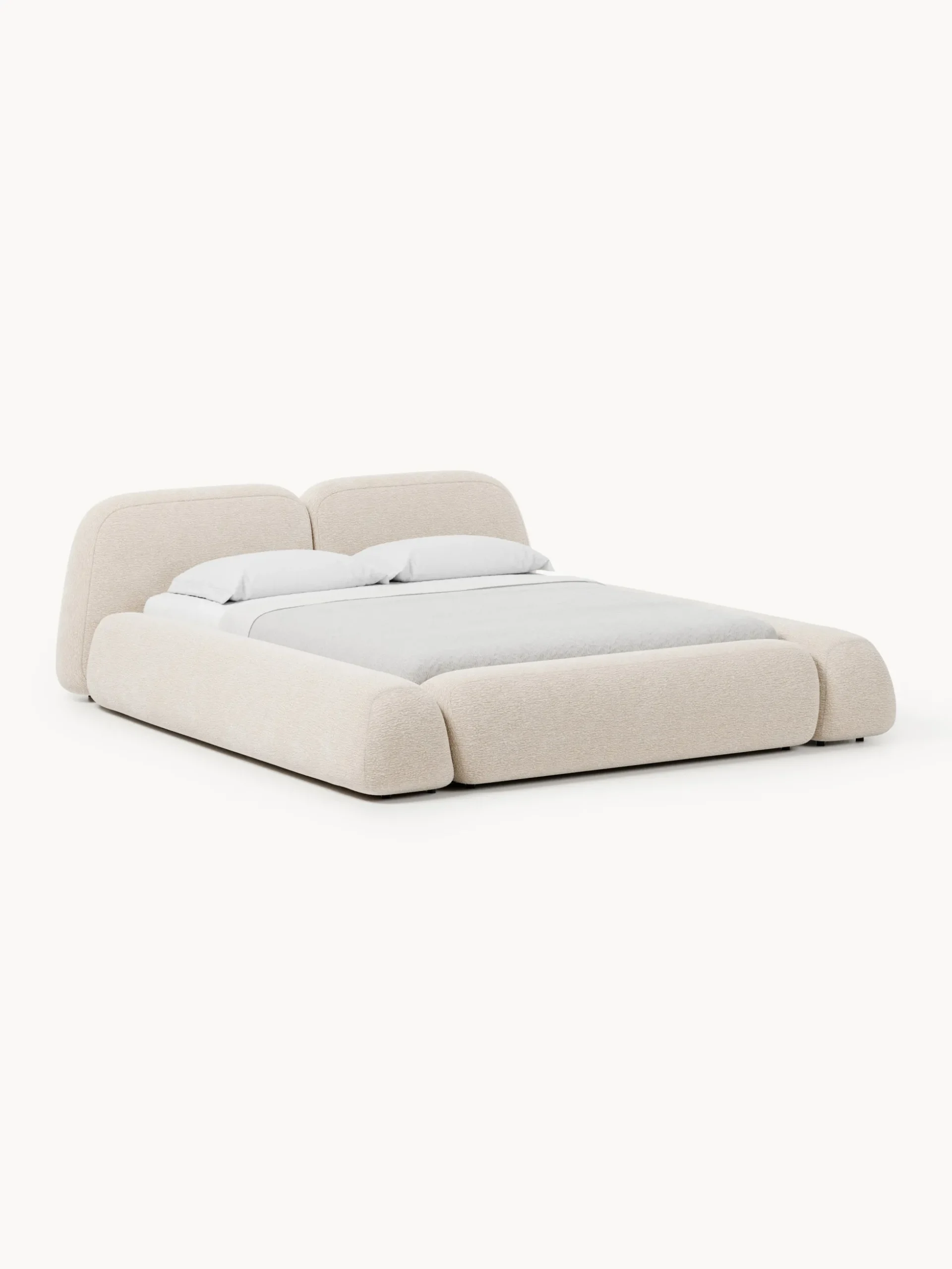Letto imbottito con contenitore Wolke