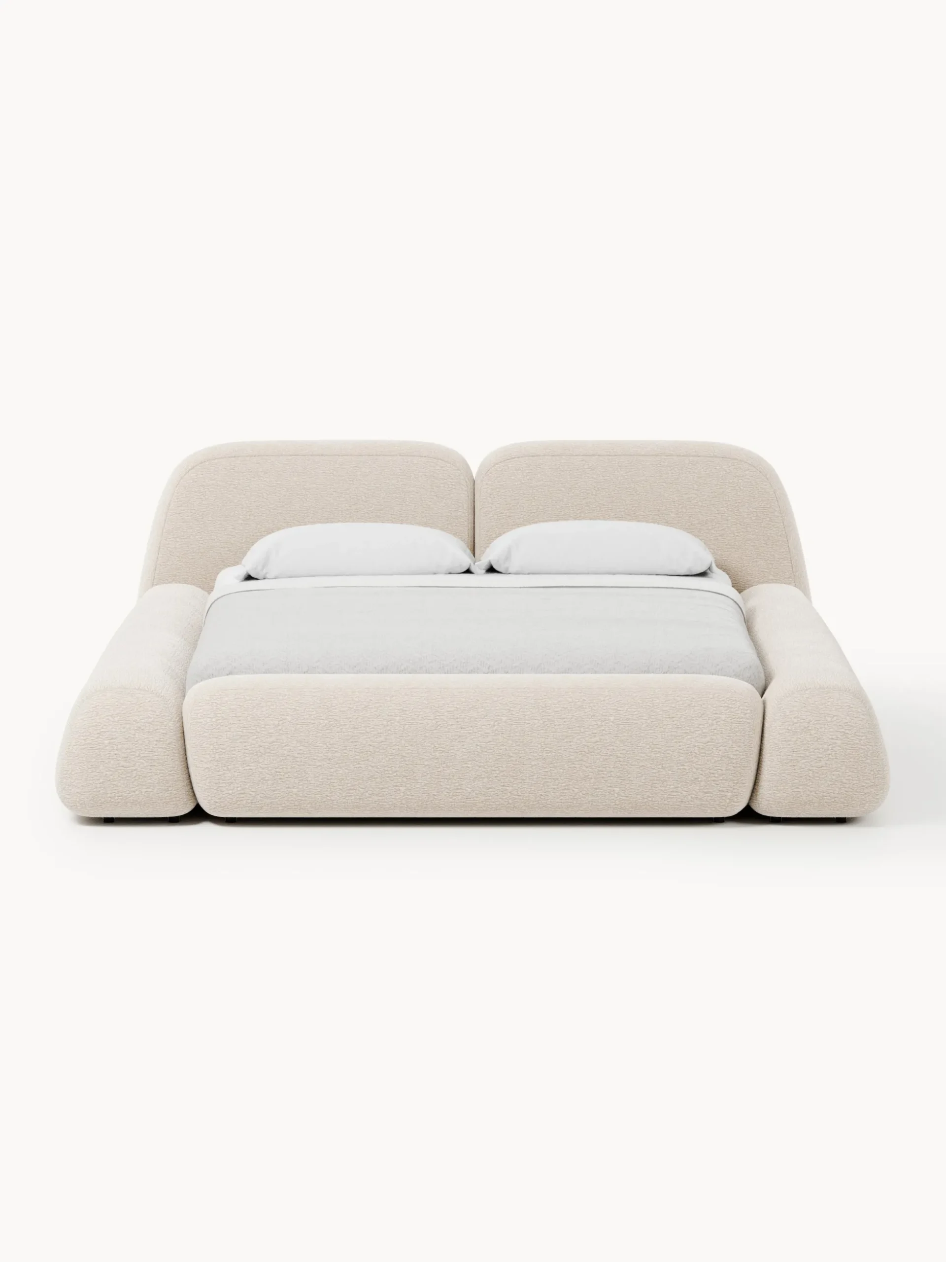 Letto imbottito con contenitore Wolke
