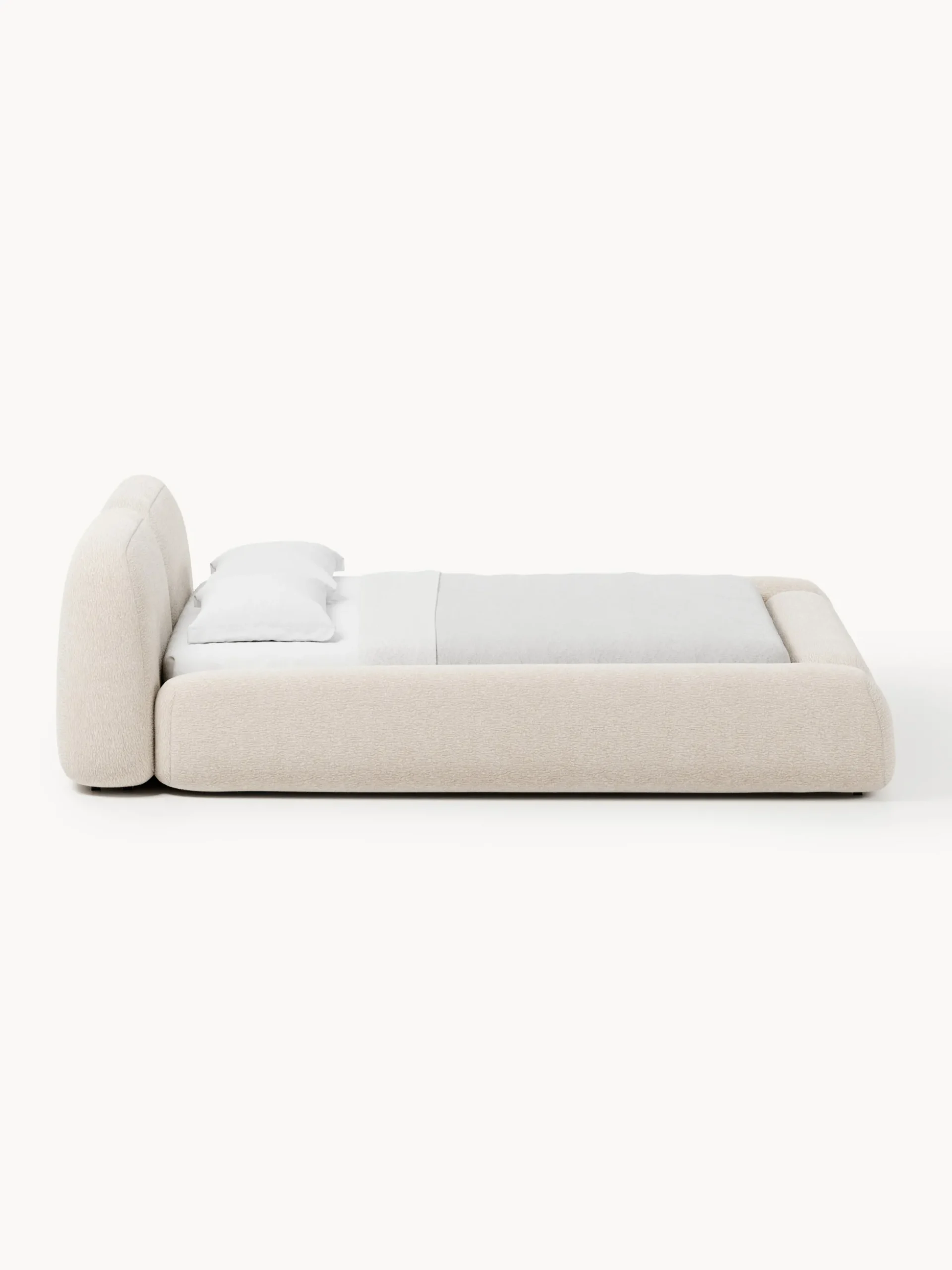 Letto imbottito con contenitore Wolke