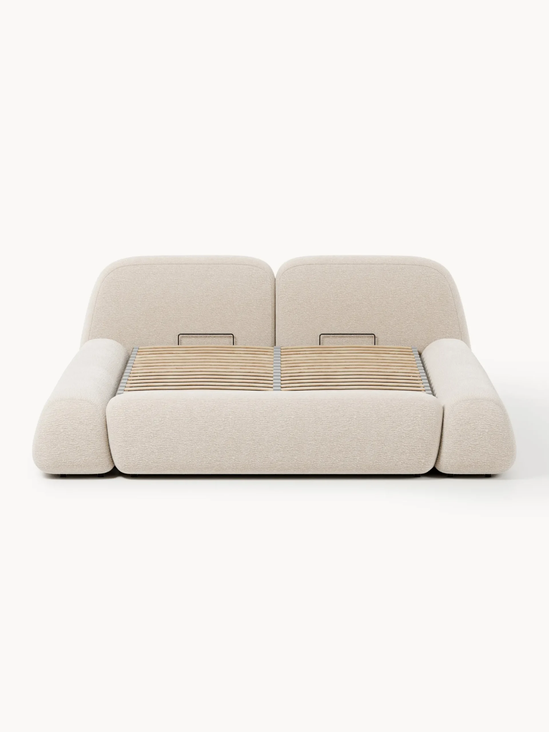 Letto imbottito con contenitore Wolke
