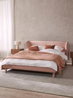 Letto imbottito con testiera Luma
